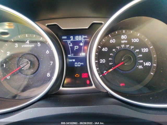 2013 HYUNDAI VELOSTER W/GRAY INT VIN: KMHTC6AD0DU086817