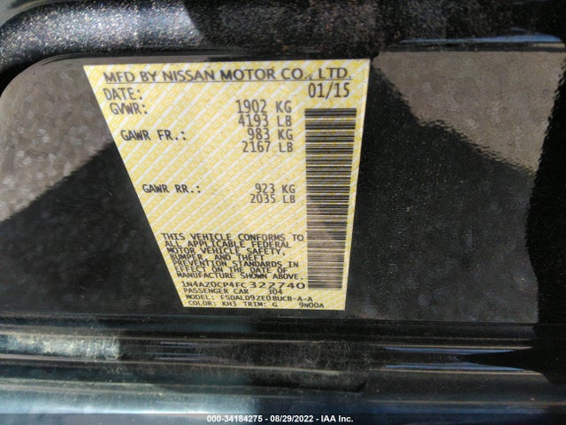 2015 Nissan Leaf, VIN: 1N4AZ0CP4FC322740