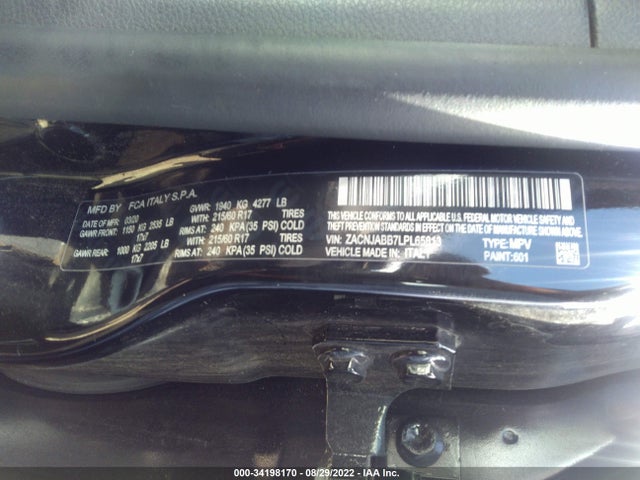 ZACNJABB7LPL65813 Jeep Renegade Latitude
