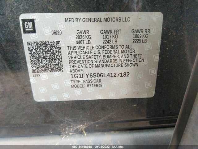 Chevrolet BOLT EV LT 2020 1G1FY6S06L4127182 Image 9