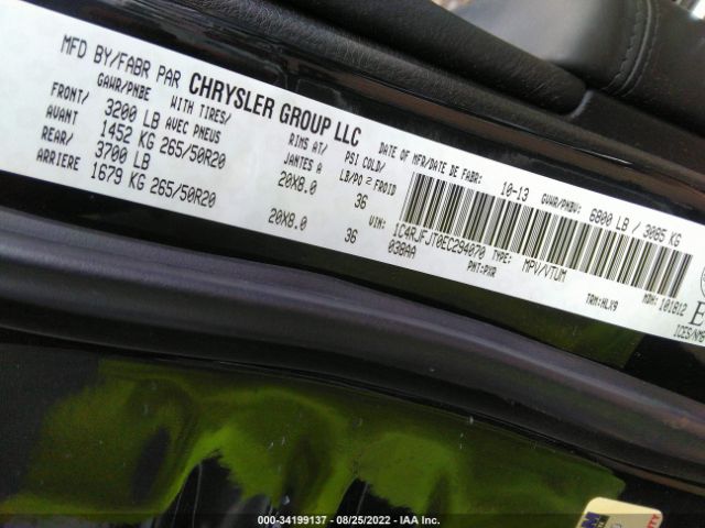 1C4RJFJT0EC294070 Jeep Grand Cherokee Summit