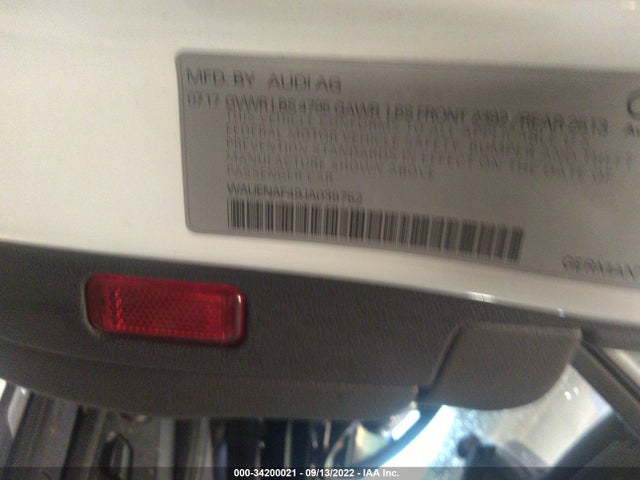 WAUENAF49JA039752 Audi A4