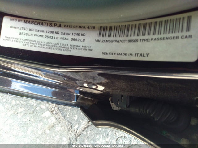 ZAM56RPA7G1188569 Maserati Quattroporte