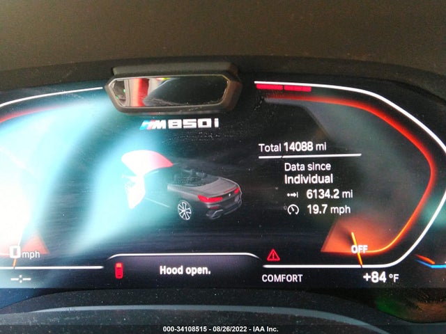 2019 BMW 8 Series, VIN: WBAFY4C52KBX29526