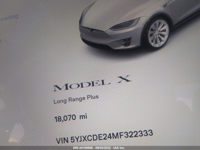 2021 Tesla Model X, VIN: 5YJXCDE24MF322333