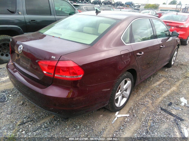 Volkswagen Passat Se W/sunroof 2013 1VWBP7A34DC084248 Image 4