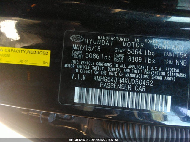 2019 Genesis G90, VIN: KMHG54JH4KU050452