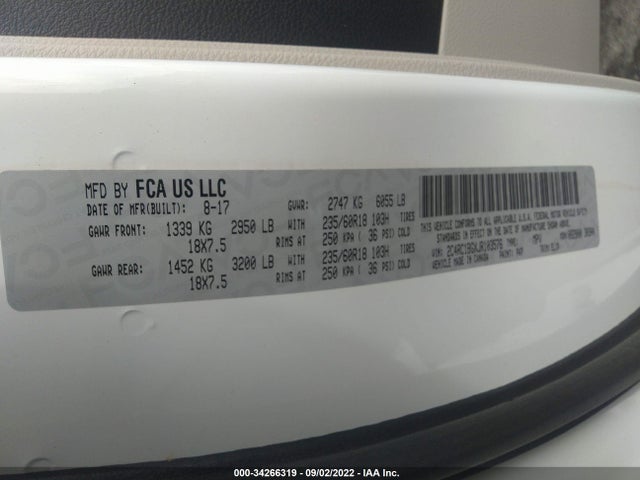Chrysler Pacifica Touring L 2018 2C4RC1BGXJR103576 Image 9