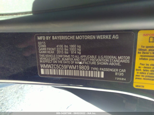 2015 Mini Countryman, VIN: WMWZC5C59FWM19809