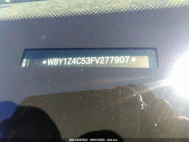2015 BMW i3, VIN: WBY1Z4C53FV277907