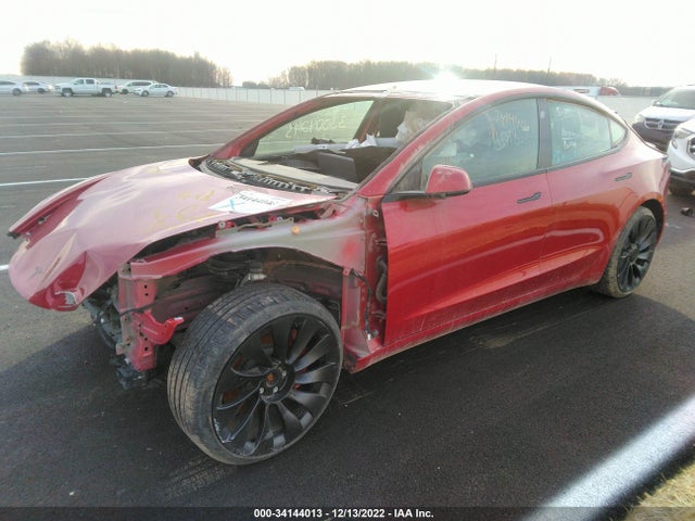 Tesla Model 3 Performance 2021 5YJ3E1EC2MF050834 Image 2