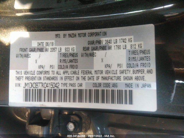 2019 Mazda CX-3, VIN: JM1DKDB77K0415042