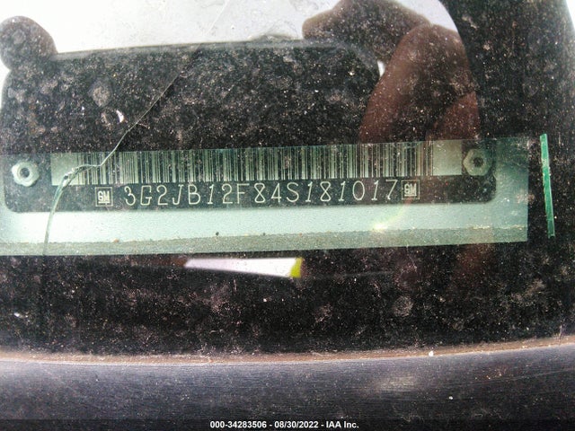 2004 PONTIAC SUNFIRE VIN: 3G2JB12F84S181017
