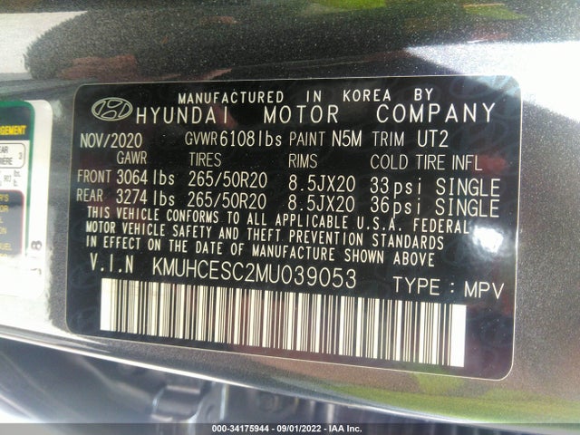 2021 Genesis GV80, VIN: KMUHCESC2MU039053