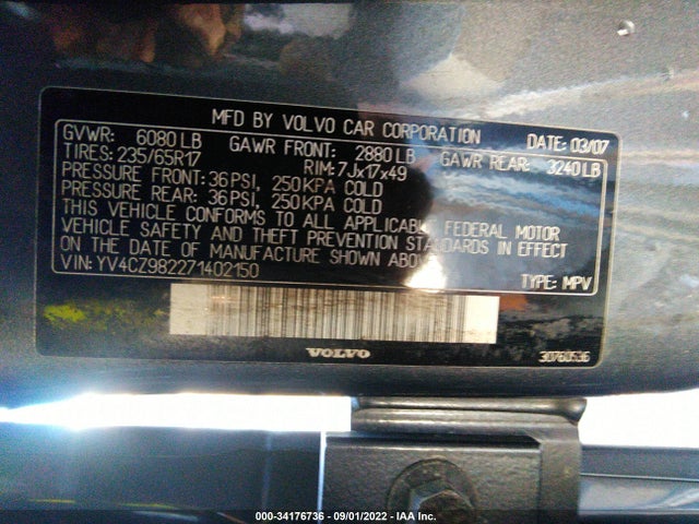 Volvo XC90 2007 YV4CZ982271402150 Image 10