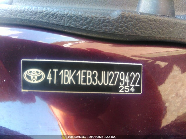 2018 Toyota Avalon, VIN: 4T1BK1EB3JU279422