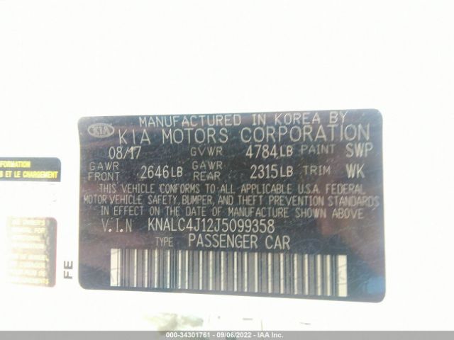 KIA Cadenza Technology 2018 KNALC4J12J5099358 Image 10
