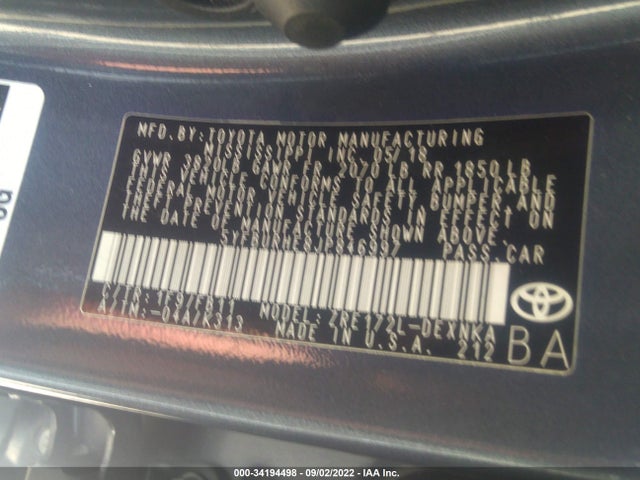 2018 Toyota Corolla, VIN: 5YFBURHE8JP846997