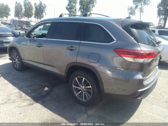 2019 TOYOTA HIGHLANDER SE/XLE VIN: 5TDKZRFH8KS551017