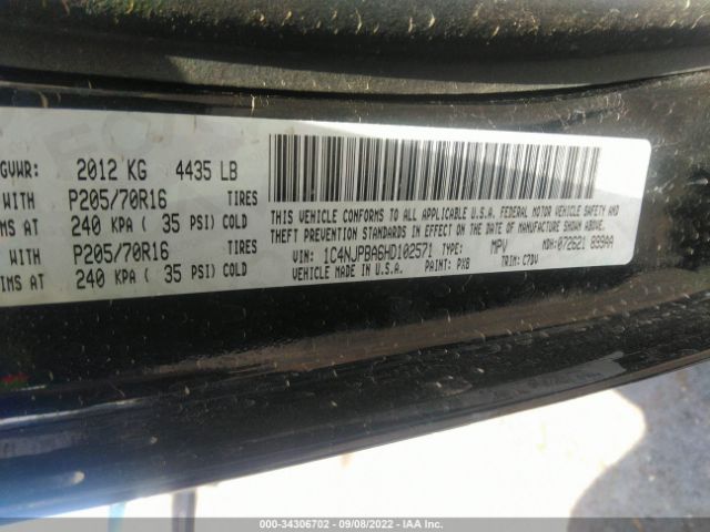 1C4NJPBA6HD102571 Jeep Patriot Sport