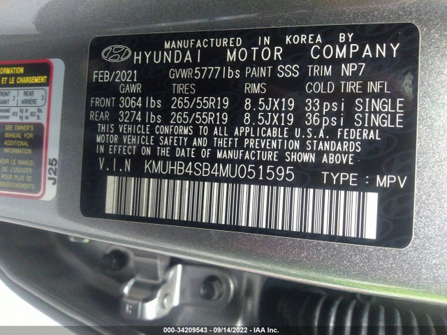 2021 Genesis GV80, VIN: KMUHB4SB4MU051595