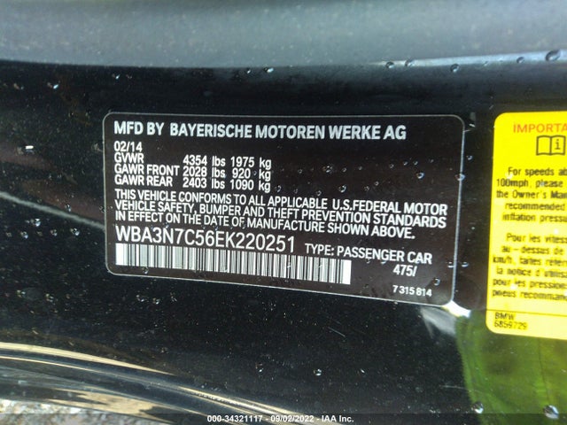 BMW 4 Series 428i 2014 WBA3N7C56EK220251 Image 9