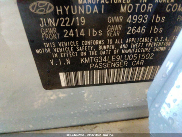 2020 Genesis G70, VIN: KMTG34LE9LU051502