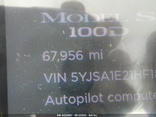 2017 Tesla Model S, VIN: 5YJSA1E21HF189924