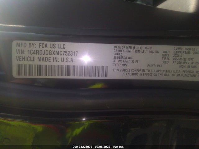 Dodge Durango Gt Plus 2021 1C4RDJDGXMC752317 Image 11