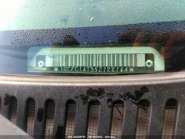 2005 CHEVROLET SILVERADO 1500 WORK TRUCK VIN: 1GCEC14T35Z128114