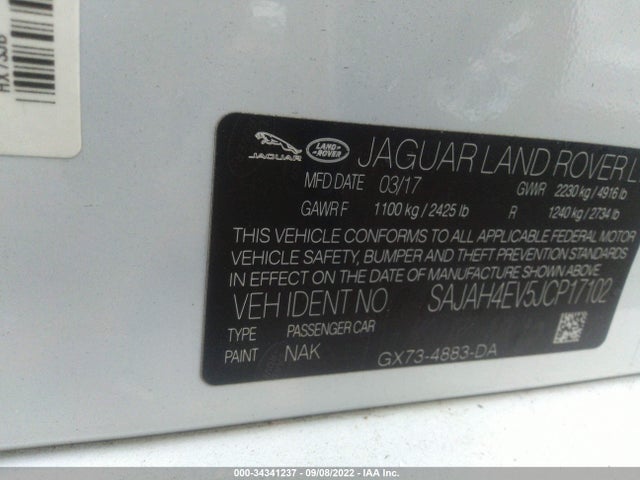 2018 Jaguar XE, VIN: SAJAH4EV5JCP17102