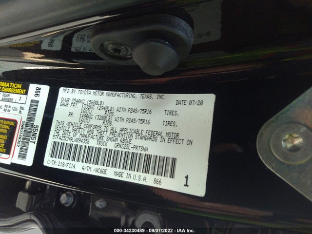 2020 Toyota Tacoma, VIN: 5TFAZ5CN9LX094356