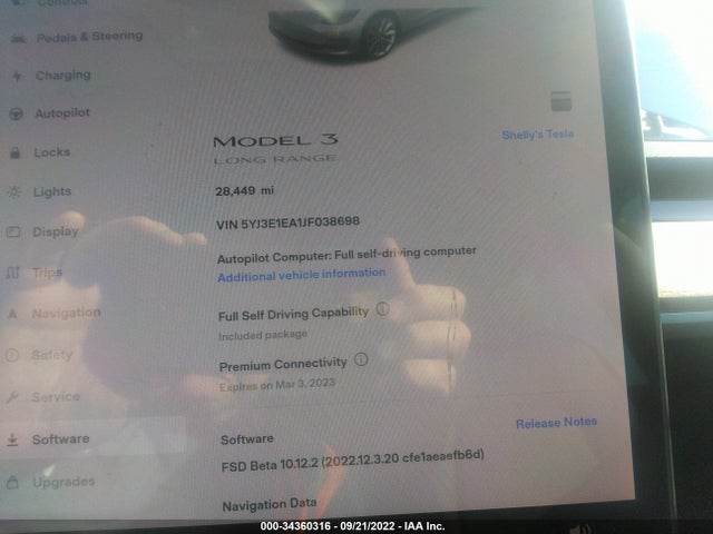 Tesla MODEL 3 2018 5YJ3E1EA1JF038698 Image 8
