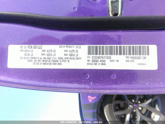 Dodge Charger Sxt 2019 2C3CDXBG7KH715235 Image 9
