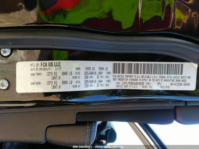 1C4PJMAB6HW620699 Jeep Cherokee Sport