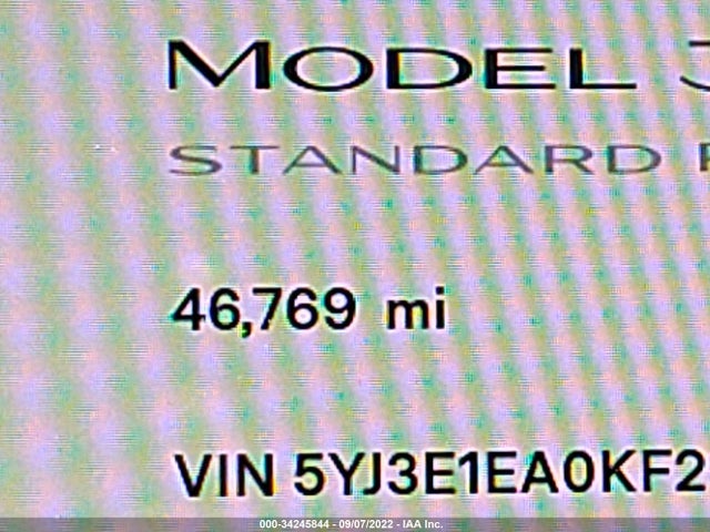 Tesla MODEL 3 2019 5YJ3E1EA0KF296468 Image 7
