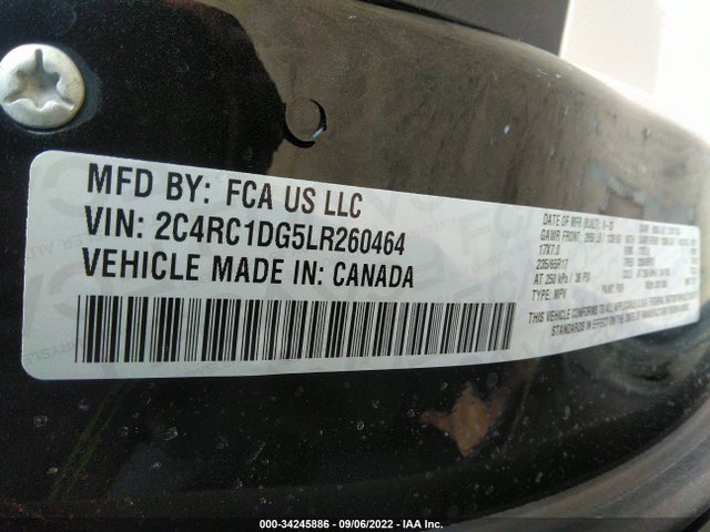 2020 Chrysler Voyager, VIN: 2C4RC1DG5LR260464