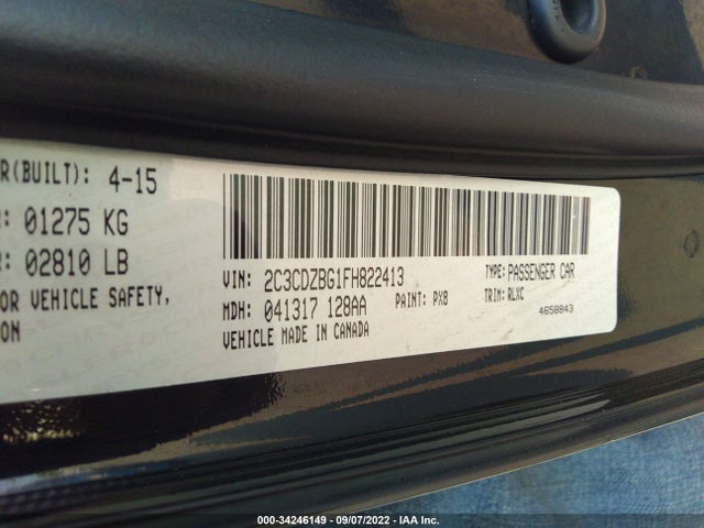 Dodge Challenger Sxt Plus 2015 2C3CDZBG1FH822413 Image 10