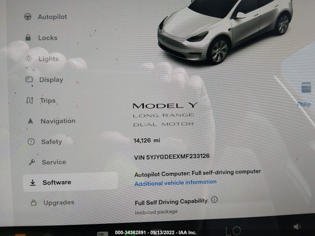 Tesla Model Y 2021 5YJYGDEEXMF233126 Image 8