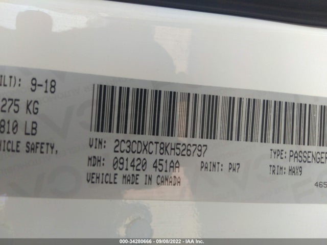 Dodge CHARGER R/T 2019 2C3CDXCT8KH526797 Image 9