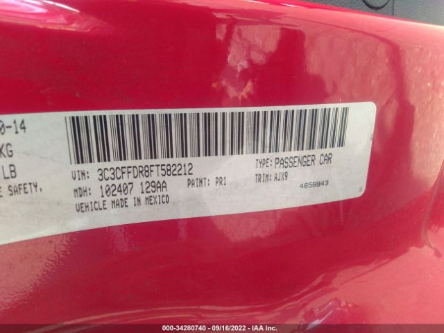 3C3CFFDR8FT582212 Fiat 500