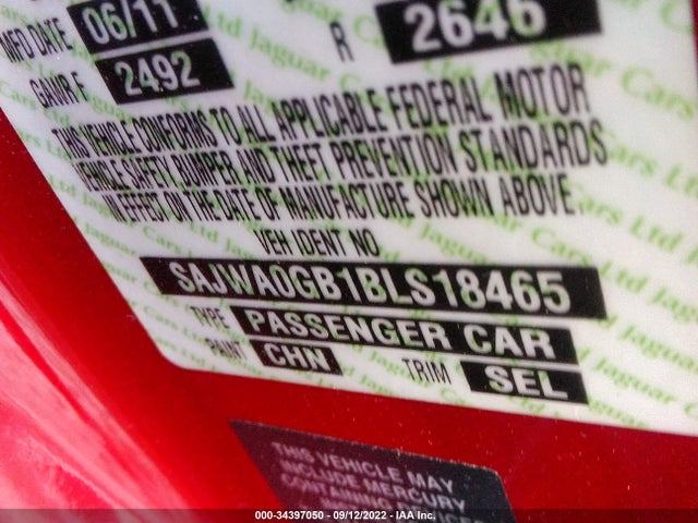 SAJWA0GB1BLS18465 Jaguar Xf Premium/portfolio