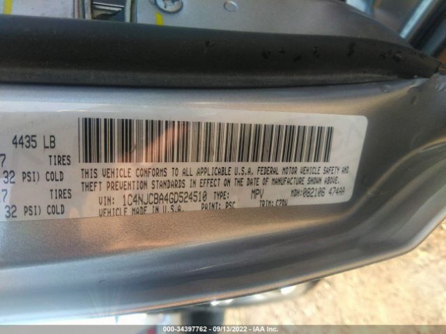 1C4NJCBA4GD524510 Jeep Compass Sport