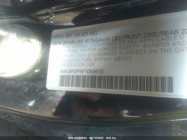WAUEFGFF6F1069610 Audi A3 2.0t Premium Plus