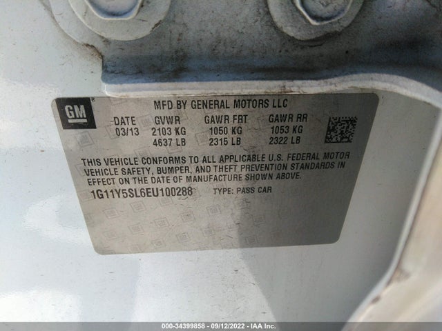 Chevrolet IMPALA LS 2014 1G11Y5SL6EU100288 Image 14
