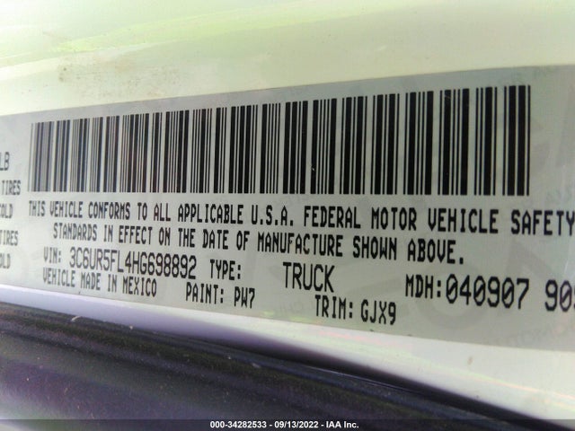 3C6UR5FL4HG698892 RAM 2500 Laramie