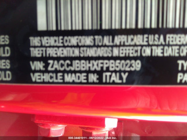 Jeep Renegade Latitude 2015 ZACCJBBHXFPB50239 Image 10