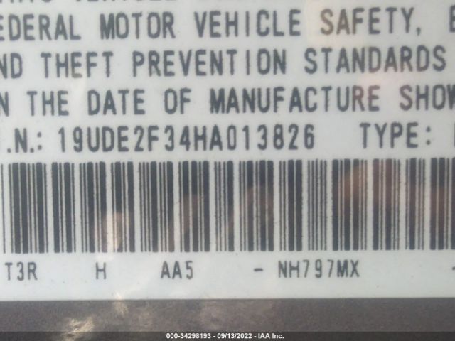19UDE2F34HA013826 Acura ILX
