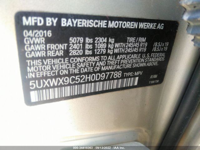 5UXWX9C52H0D97788 BMW X3 Xdrive28i