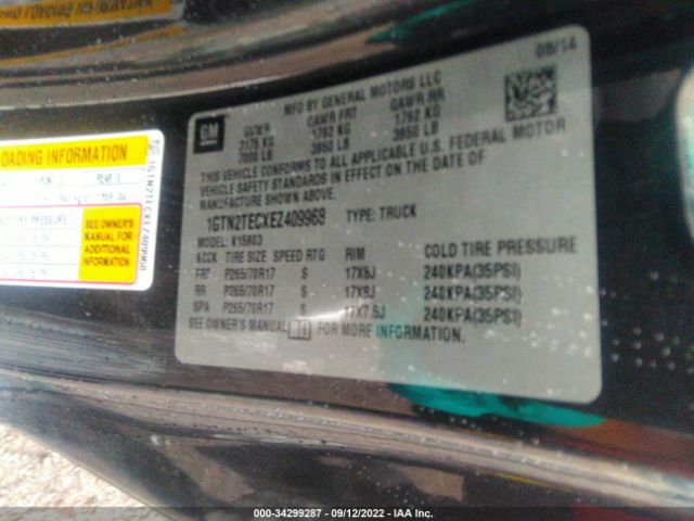 1GTN2TECXEZ409968 GMC SIERRA 1500